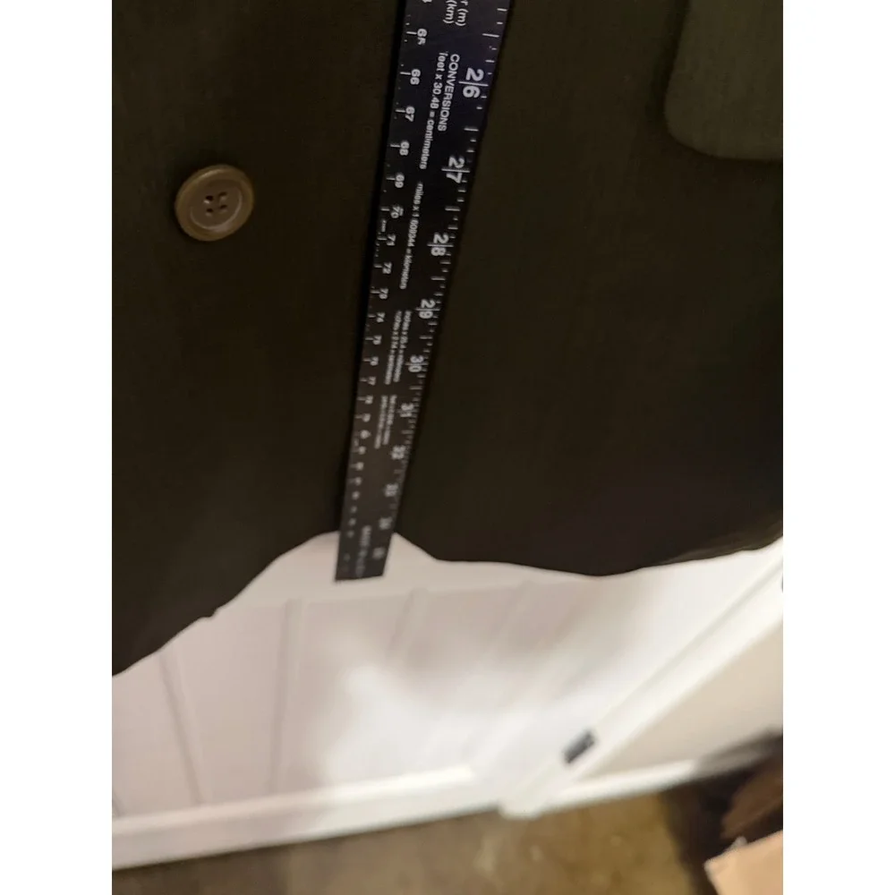 Florenzi Sport Coat Mens 54R Olive Green Double Breasted Peak Lapel EUC